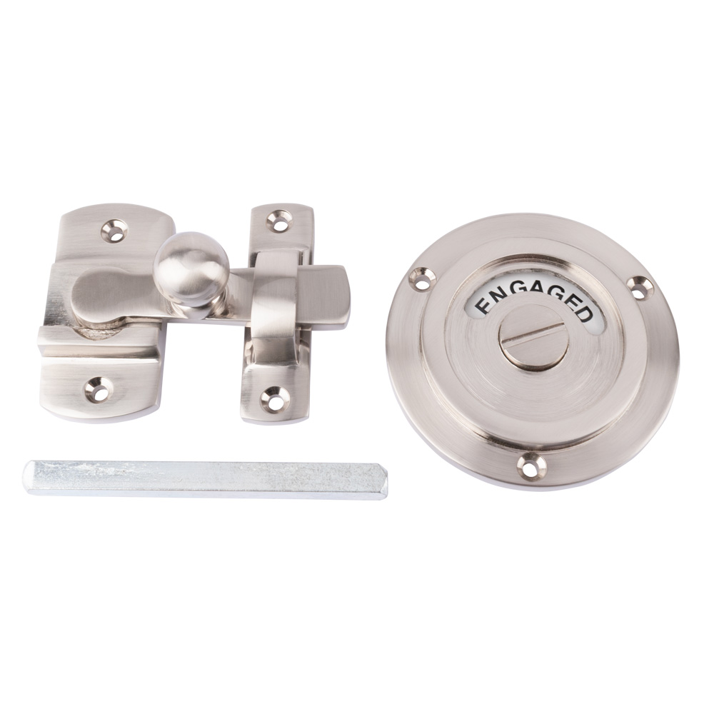 Dart Period Privacy Indicator Bolt - Satin Nickel