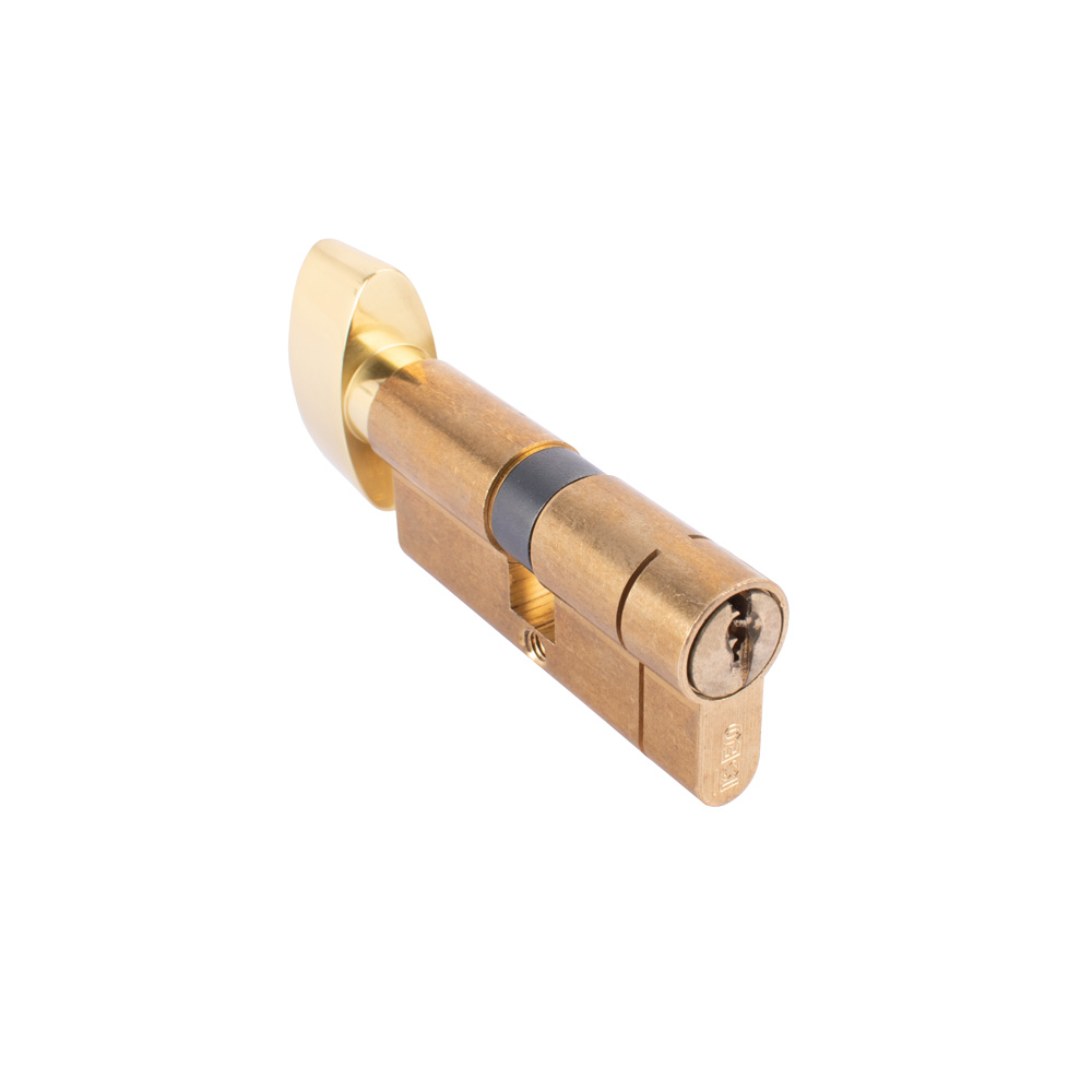 ISEO F6 Extra S Security 1 Star Euro Thumbturn - 35/35 - Brass