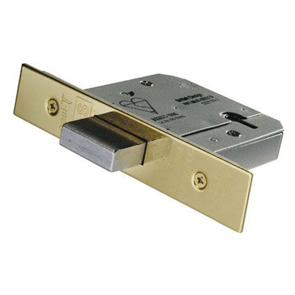 Eurospec 5 Lever Dead Lock 3.0 Inch (72mm) - PVD