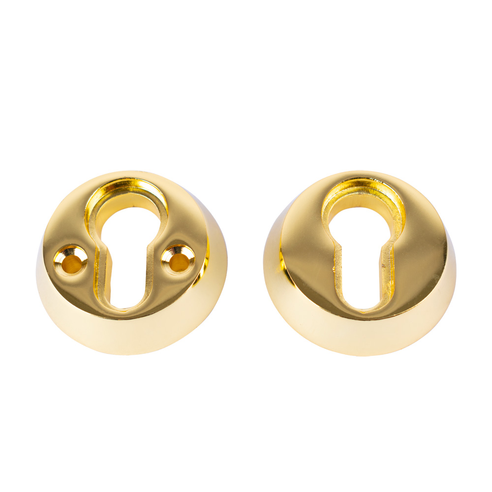 Era High Security Euro Escutcheon - Brass