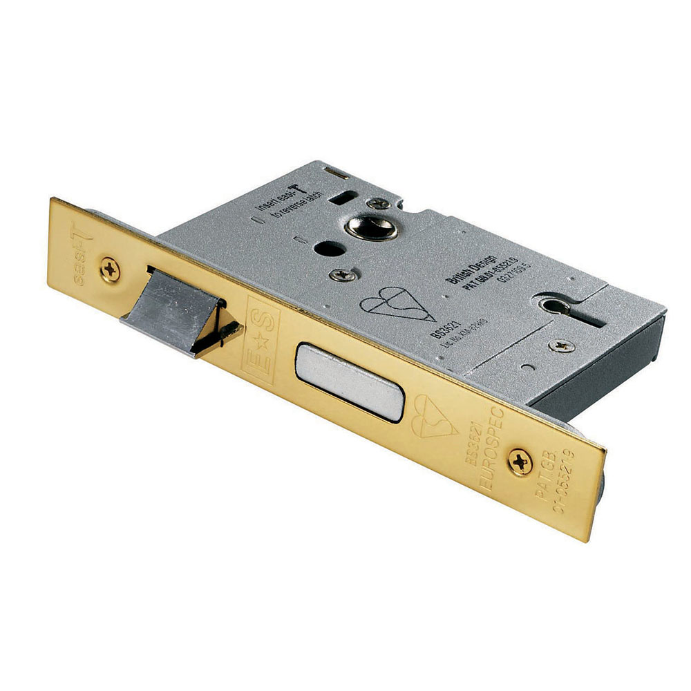 Eurospec 5 Lever Sash Lock 3.0 Inch (72mm) - PVD