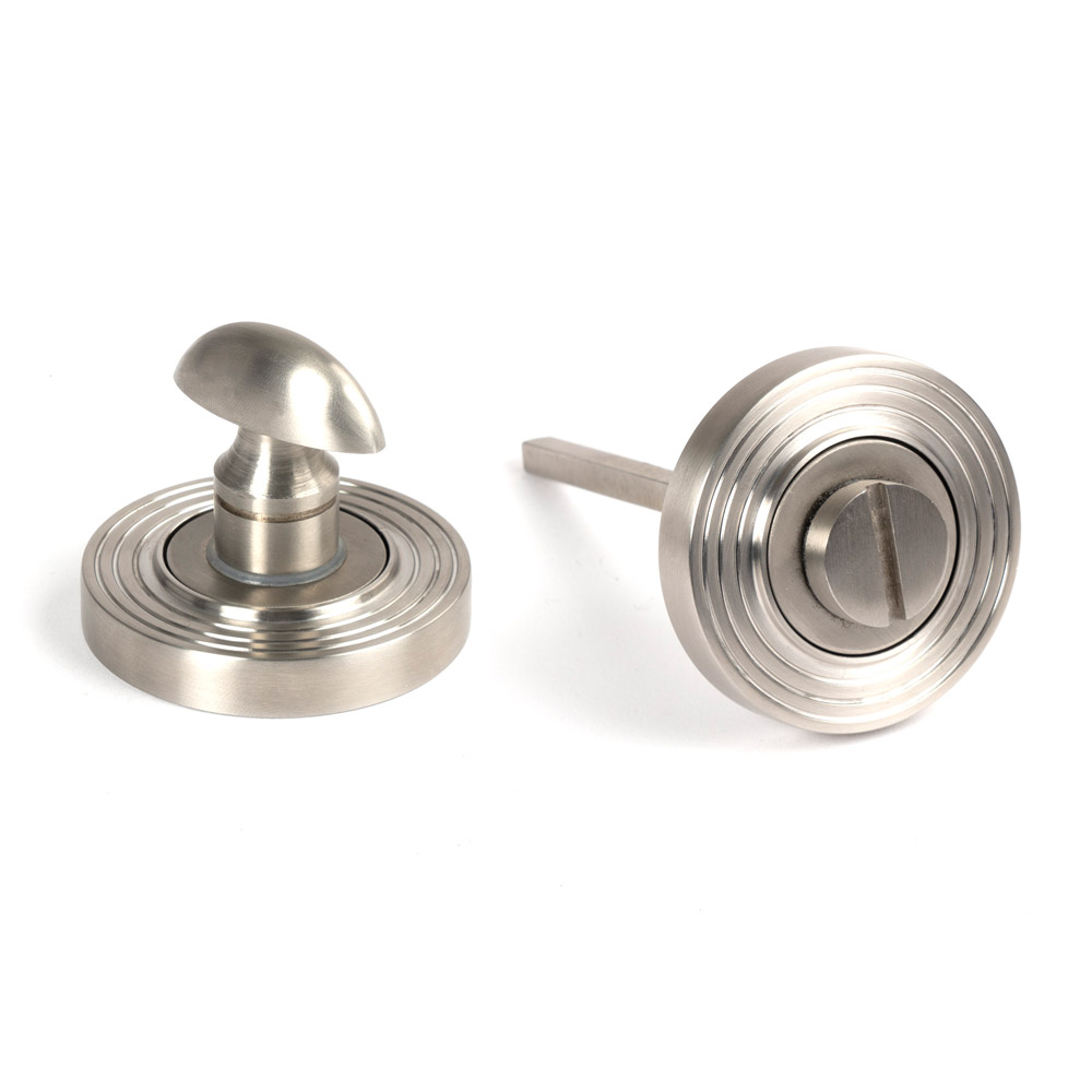 From the Anvil Marine 316 Stainless Steel Round Thumbturn Set (Beehive) - Satin