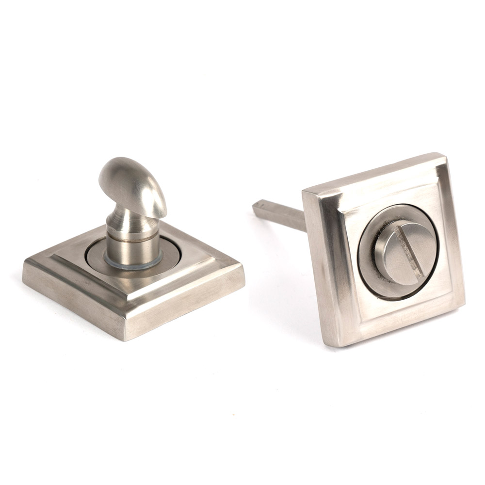 From the Anvil Marine 316 Stainless Steel Round Thumbturn Set (Square) - Satin