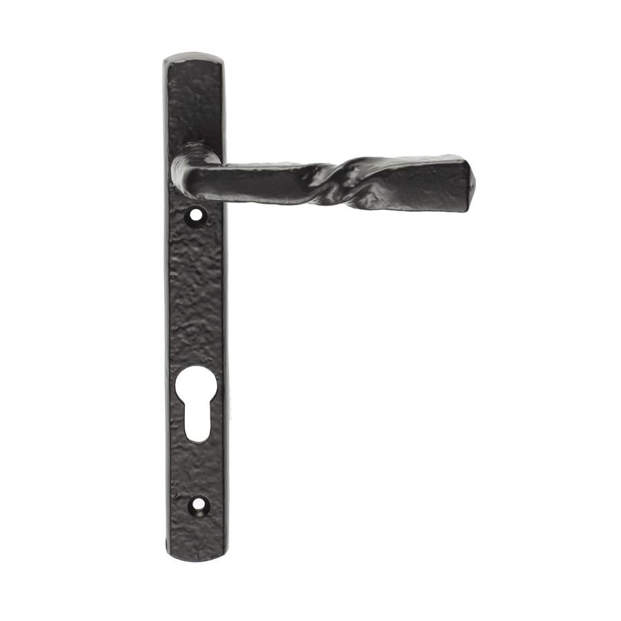 Ludlow Barley Twist Door Espag Handle - Antique Black