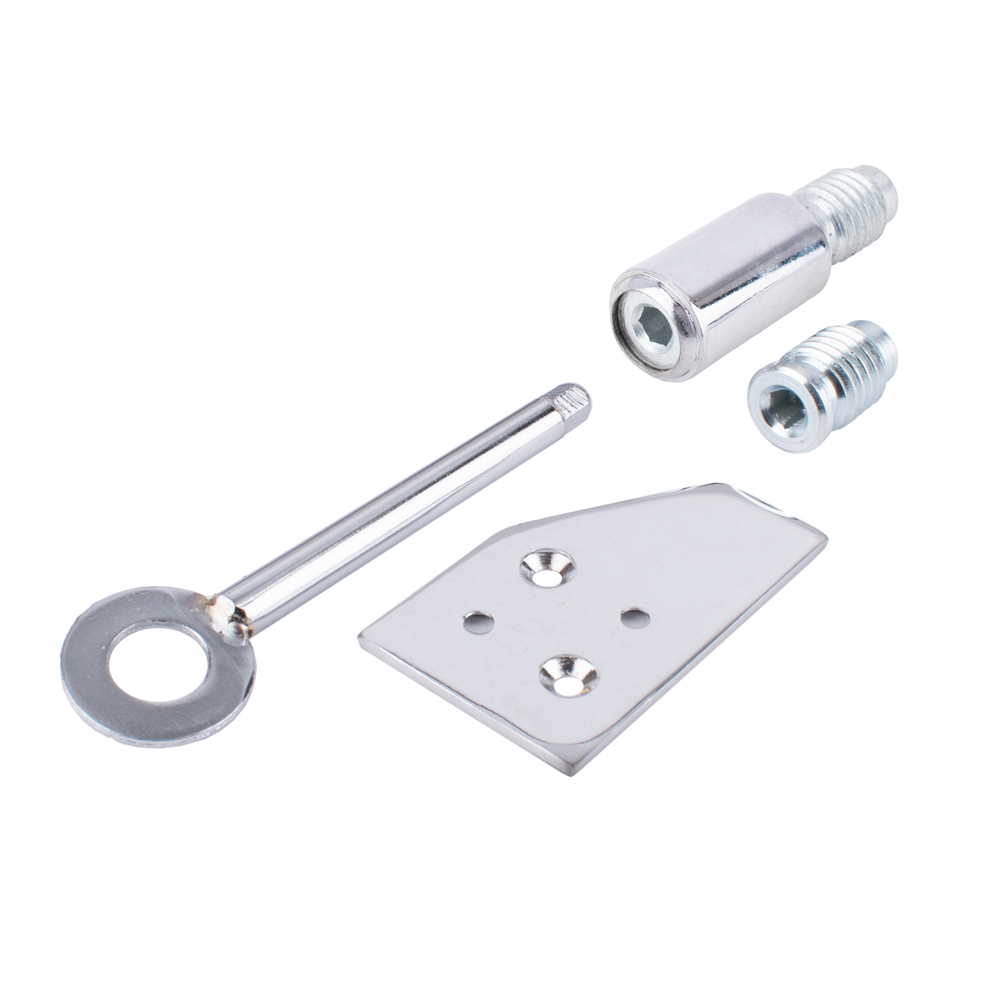 Sash Heritage Sash Stop with Key & 2 Inserts - 28mm - Polished Chrome