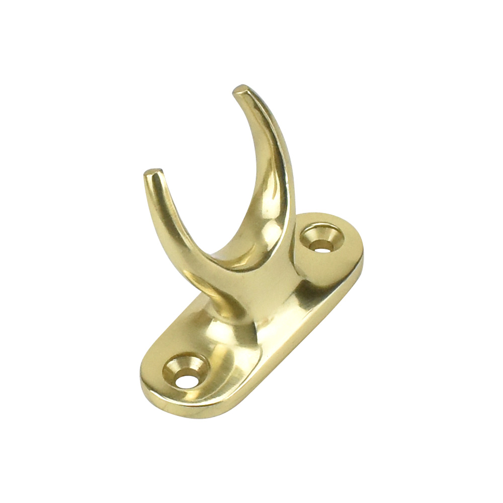 Sash Heritage Pole Hook Holder - Polished Brass - SD Hardware